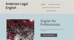 Desktop Screenshot of andersonlegalenglish.com