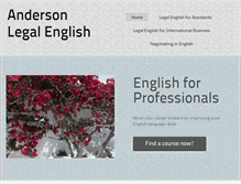 Tablet Screenshot of andersonlegalenglish.com